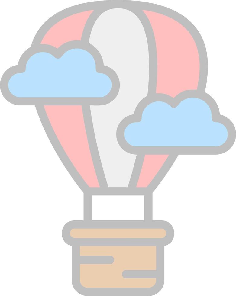 Air Balloon Vector Icon Design