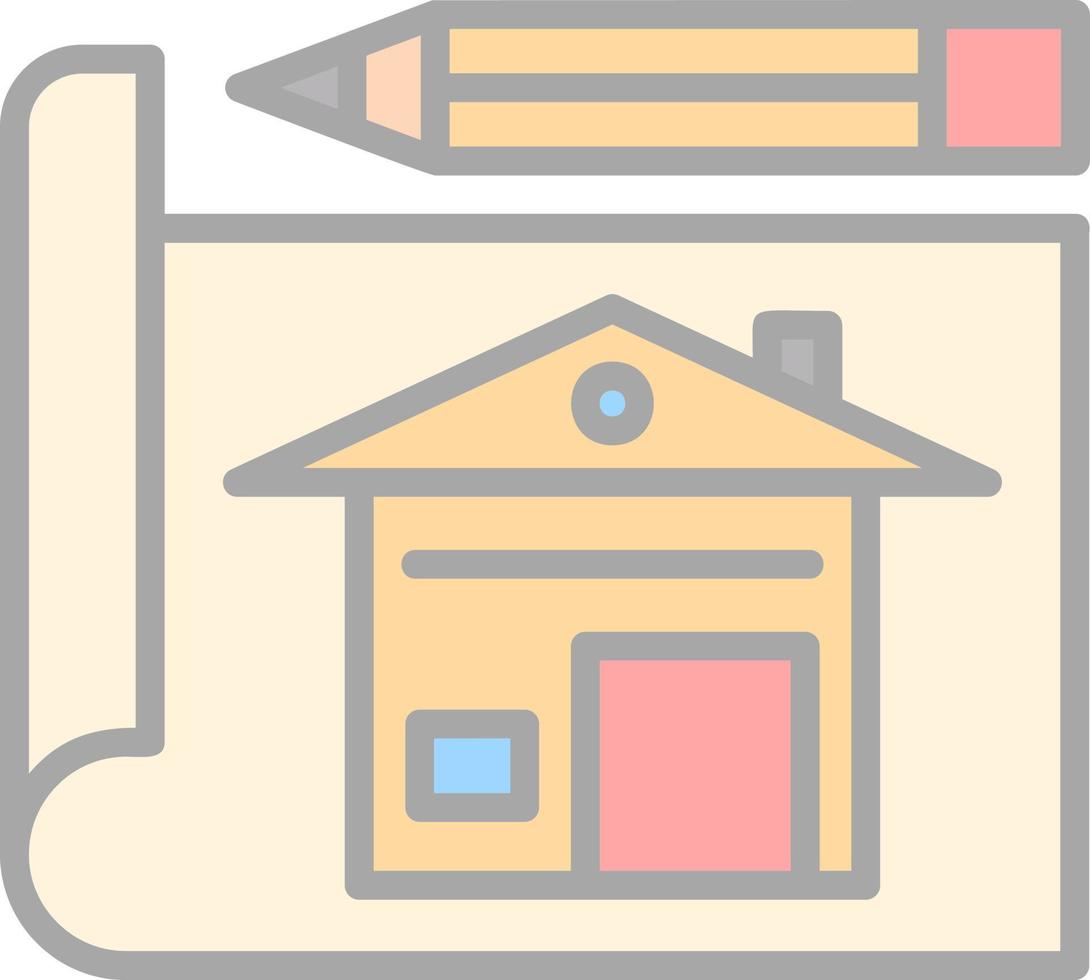 House Plan Vector Icon Design