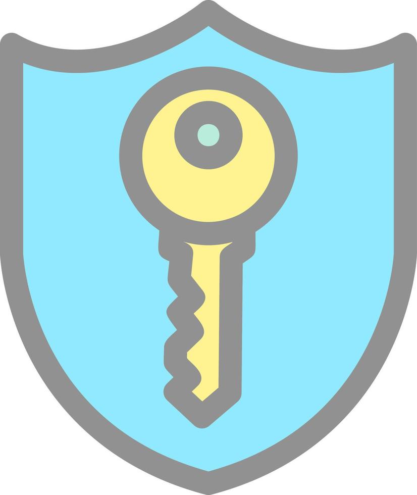 Private Key Vector Icon Design