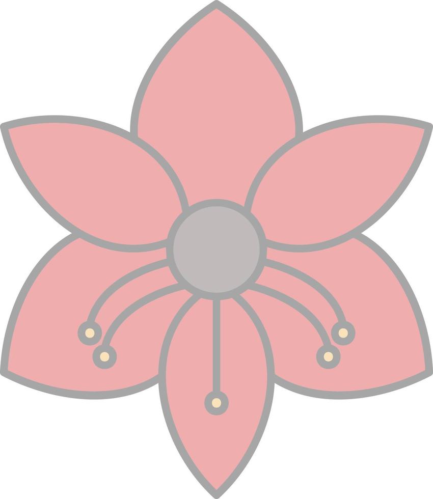 diseño de icono de vector de amarilis