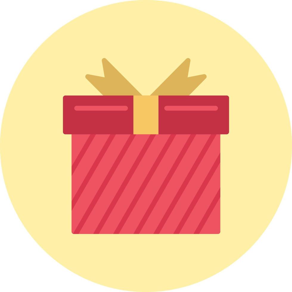 icono de vector de caja de regalo