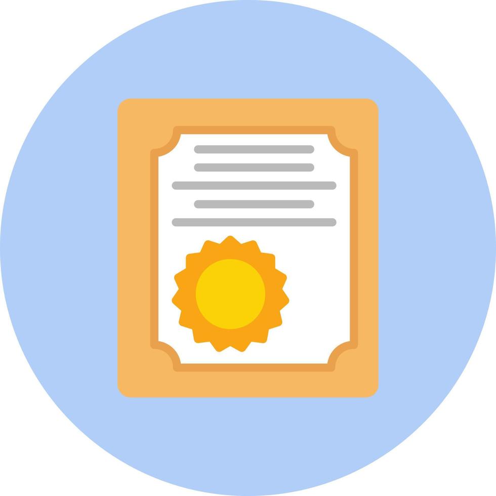 Certificate Vector Icon