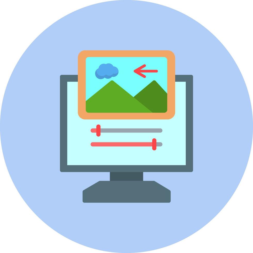 Photo Editing Vector Icon