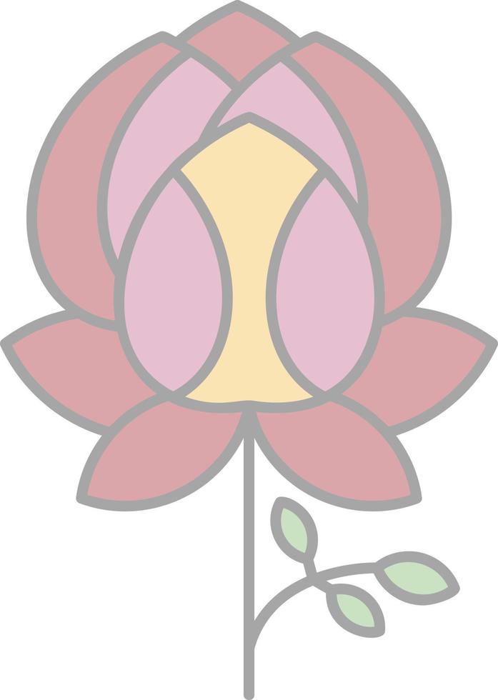 Peony Vector Icon Design