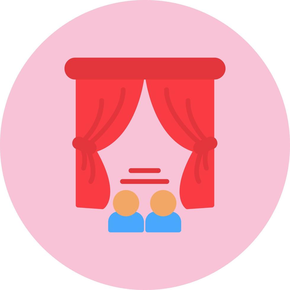 icono de vector de teatro