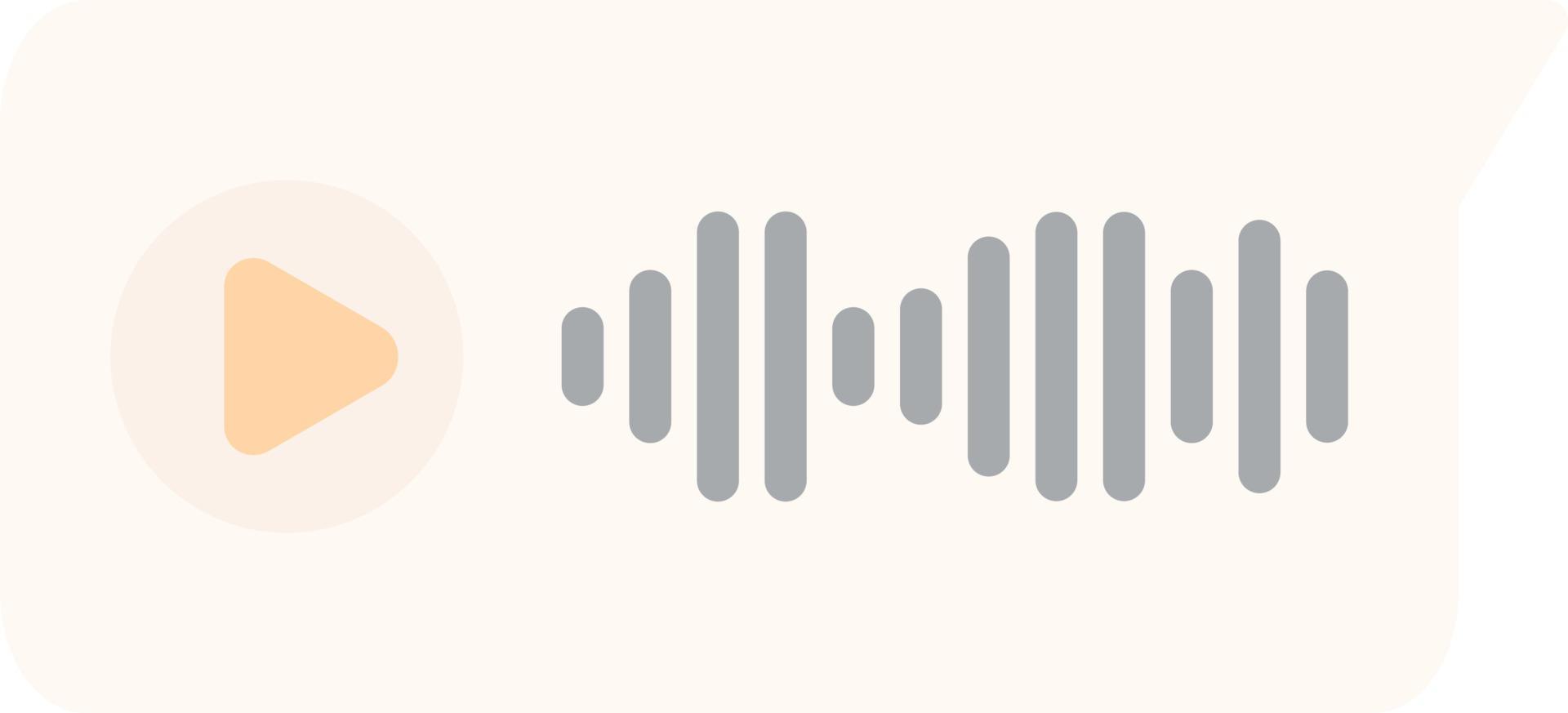 Voice Message Vector Icon Design