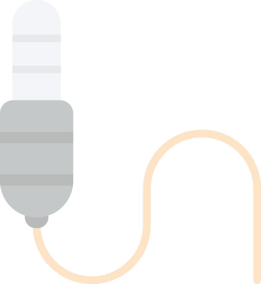 diseño de icono de vector de conector de audio