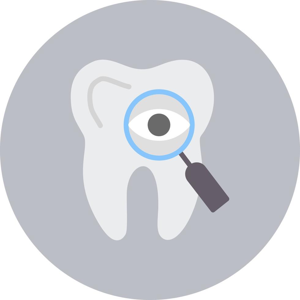 icono de vector de diagnóstico de dientes