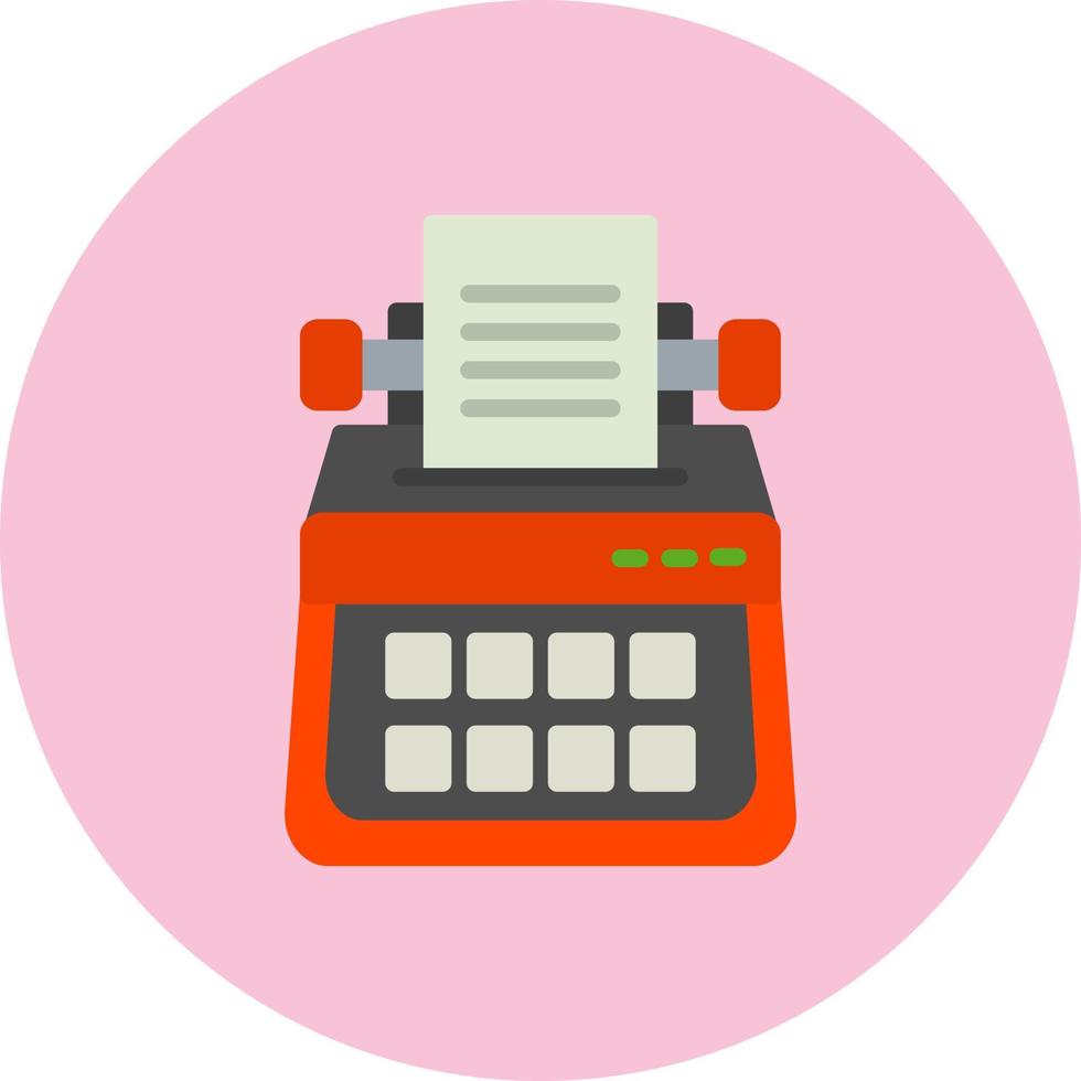 Typewriter Vector Icon