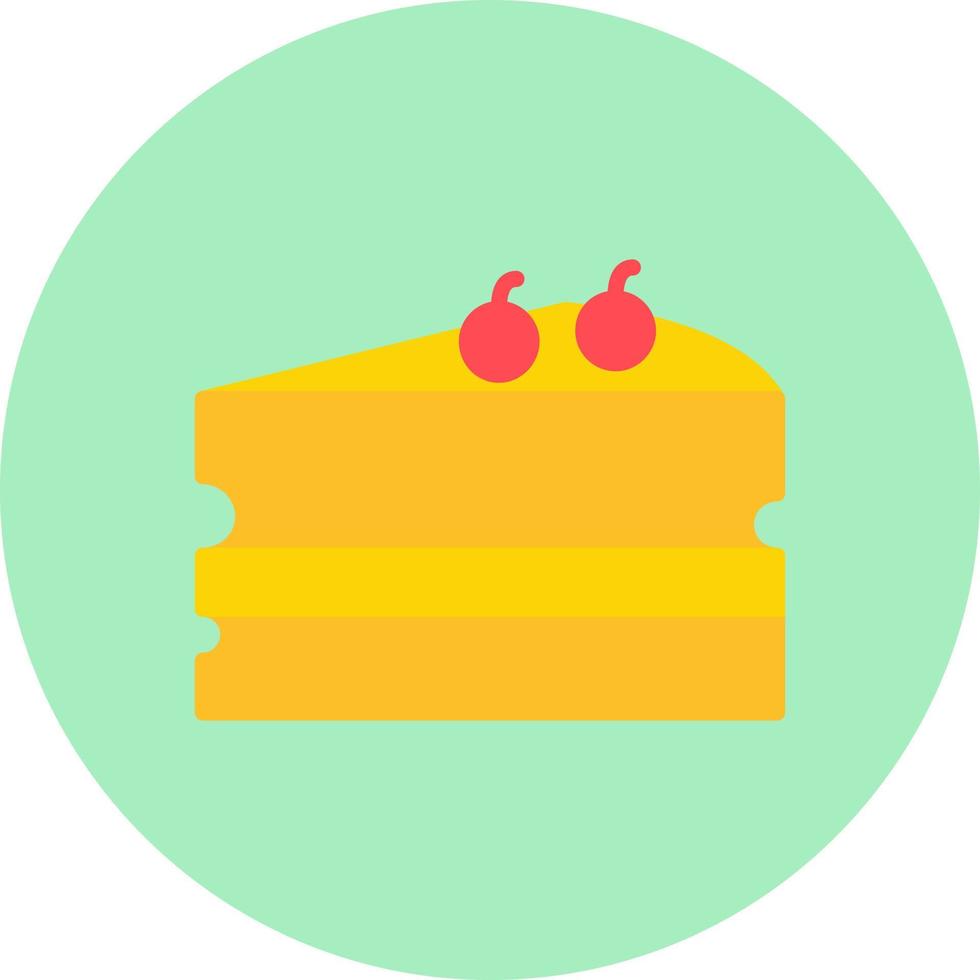 icono de vector de tarta de queso