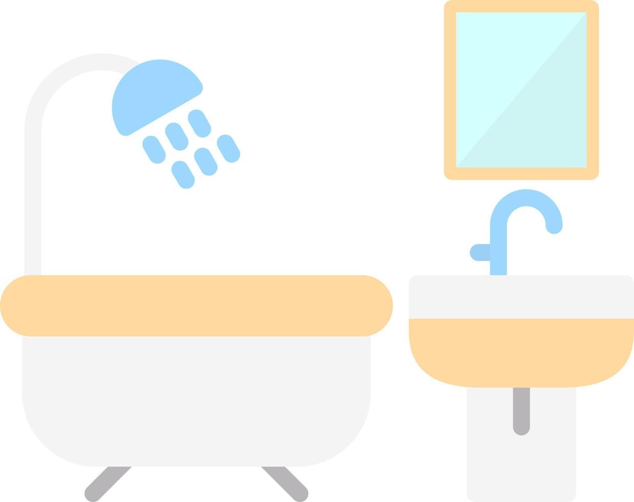 diseño de icono de vector de baño