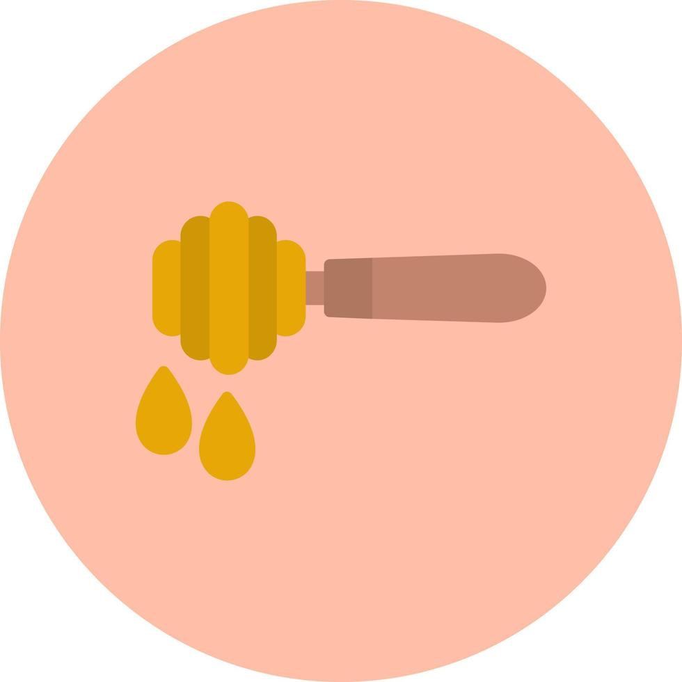 icono de vector de cucharón de miel