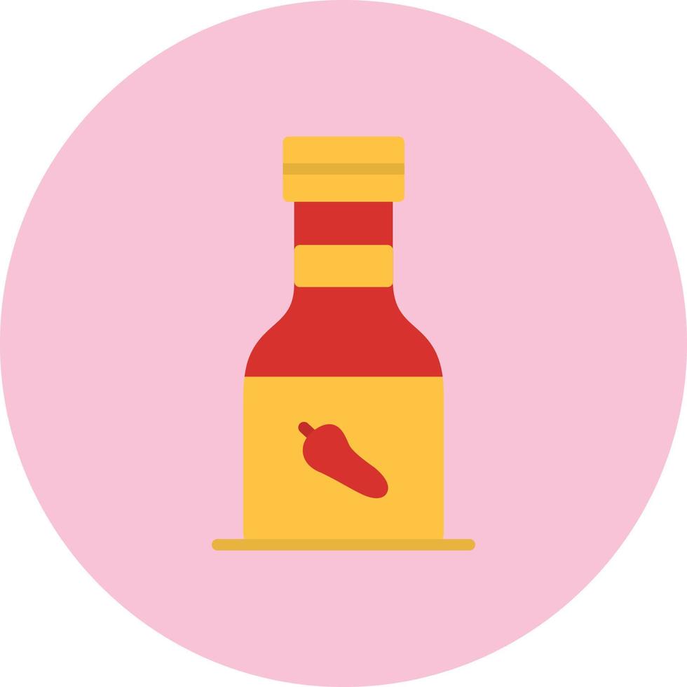 Sauce Bottle Vector Icon