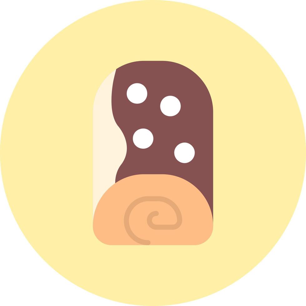 Cream Roll Vector Icon