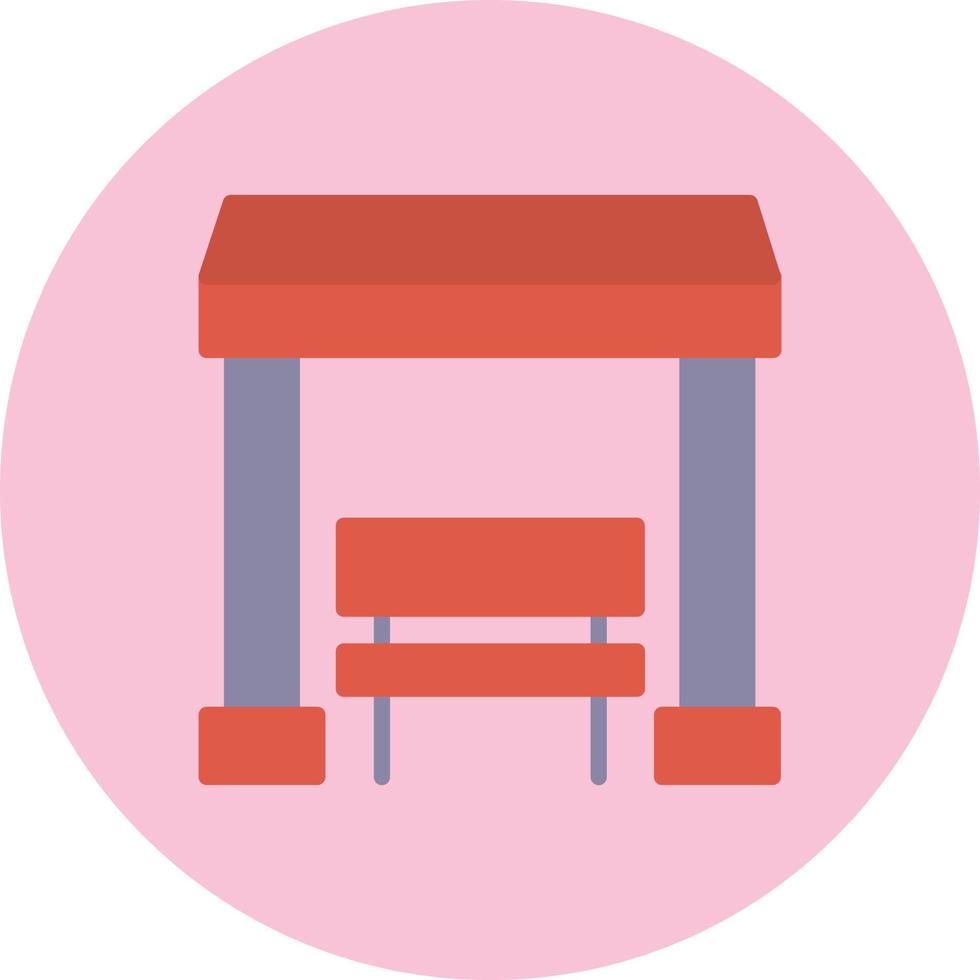 Bus Station Vector Icon