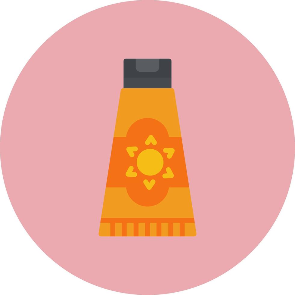 icono de vector de crema solar