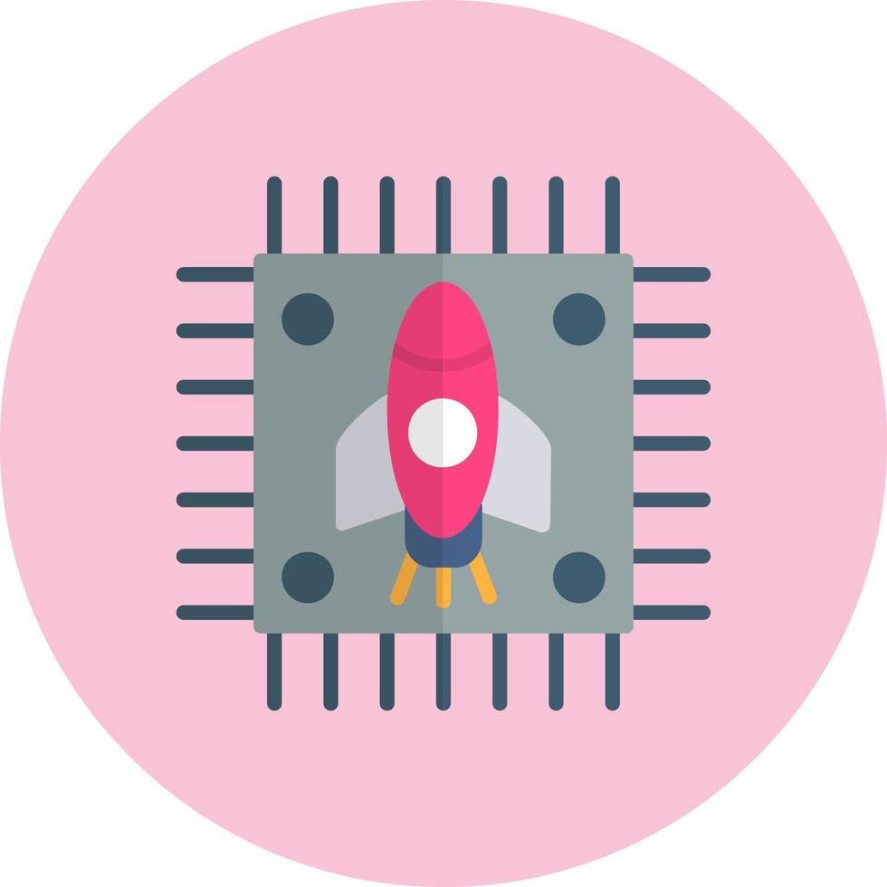 Rocket Chip Vector Icon