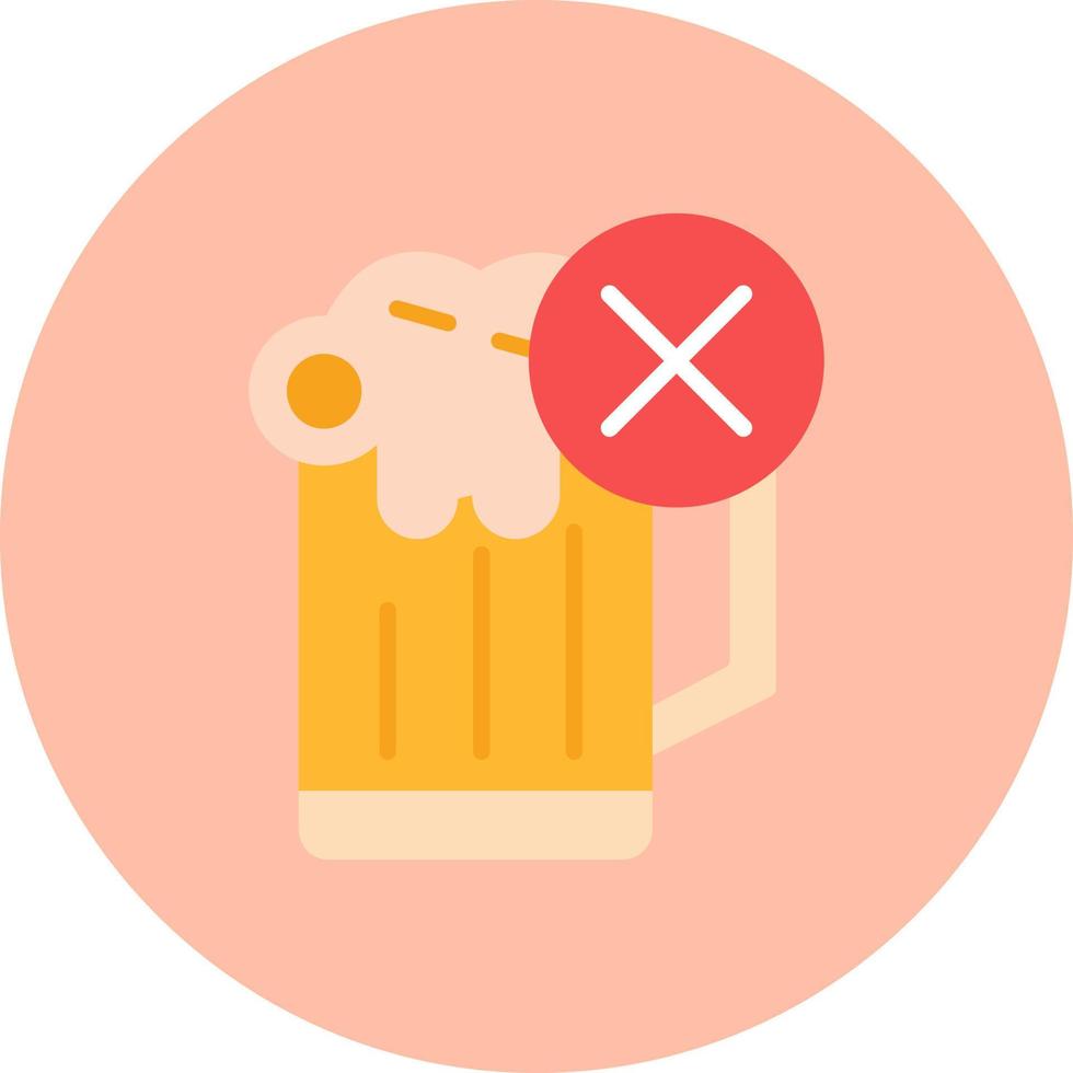 No  Beer Vector Icon