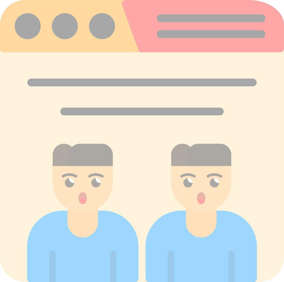 Online Meeting Vector Icon Design