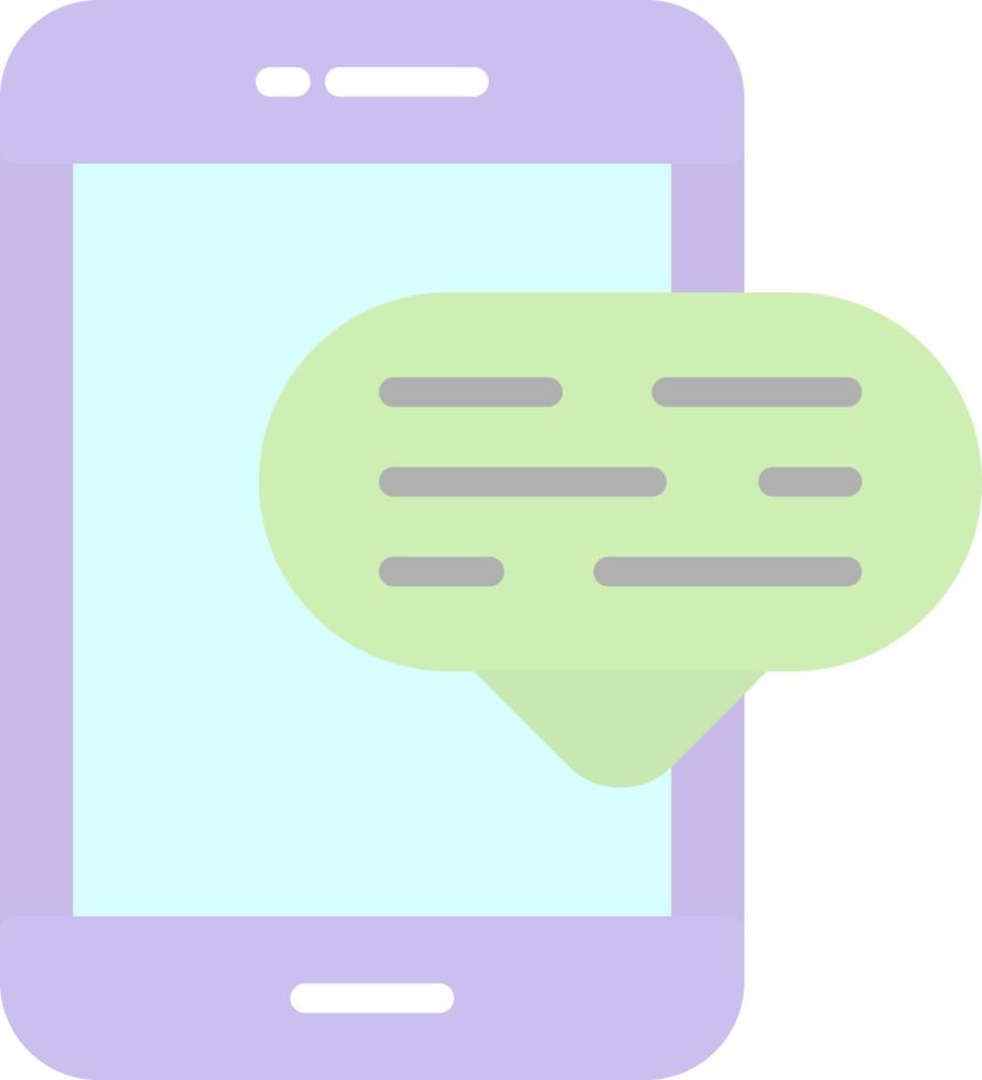 Mobile CHat Vector Icon Design