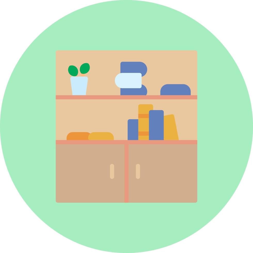 Book Shelf Vector Icon