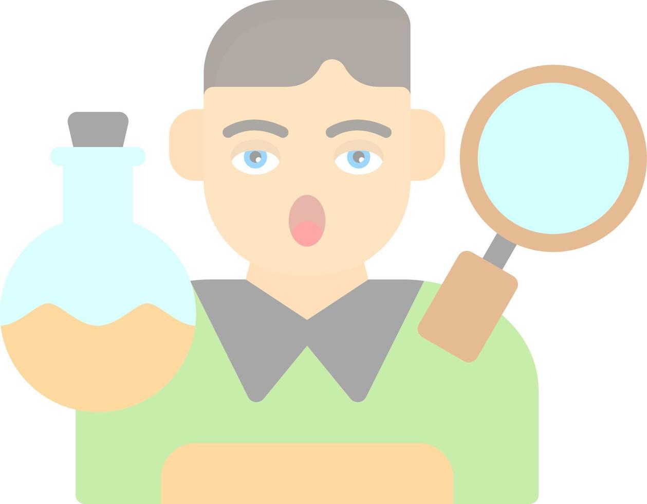 diseño de icono de vector de investigador