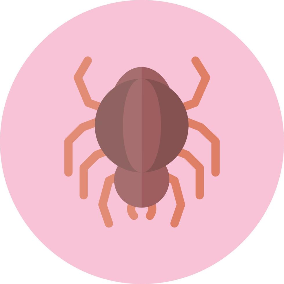 icono de vector de araña