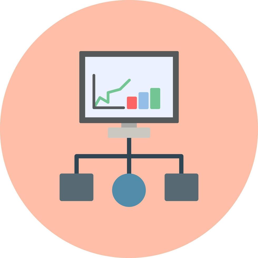 icono de vector de diagrama de flujo