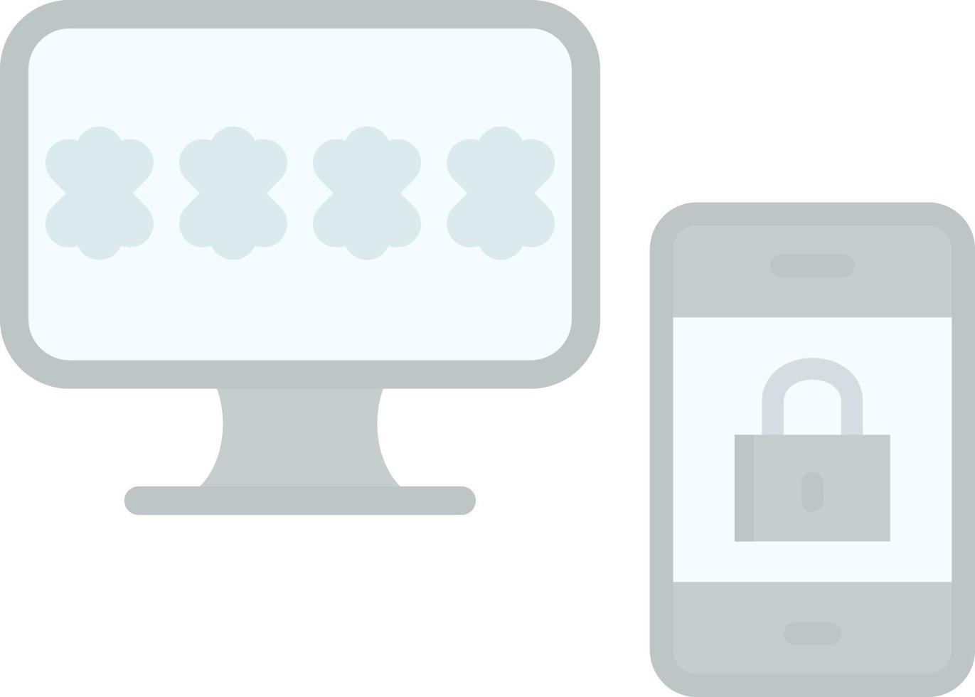 Two Step Verification Vector Icon Design