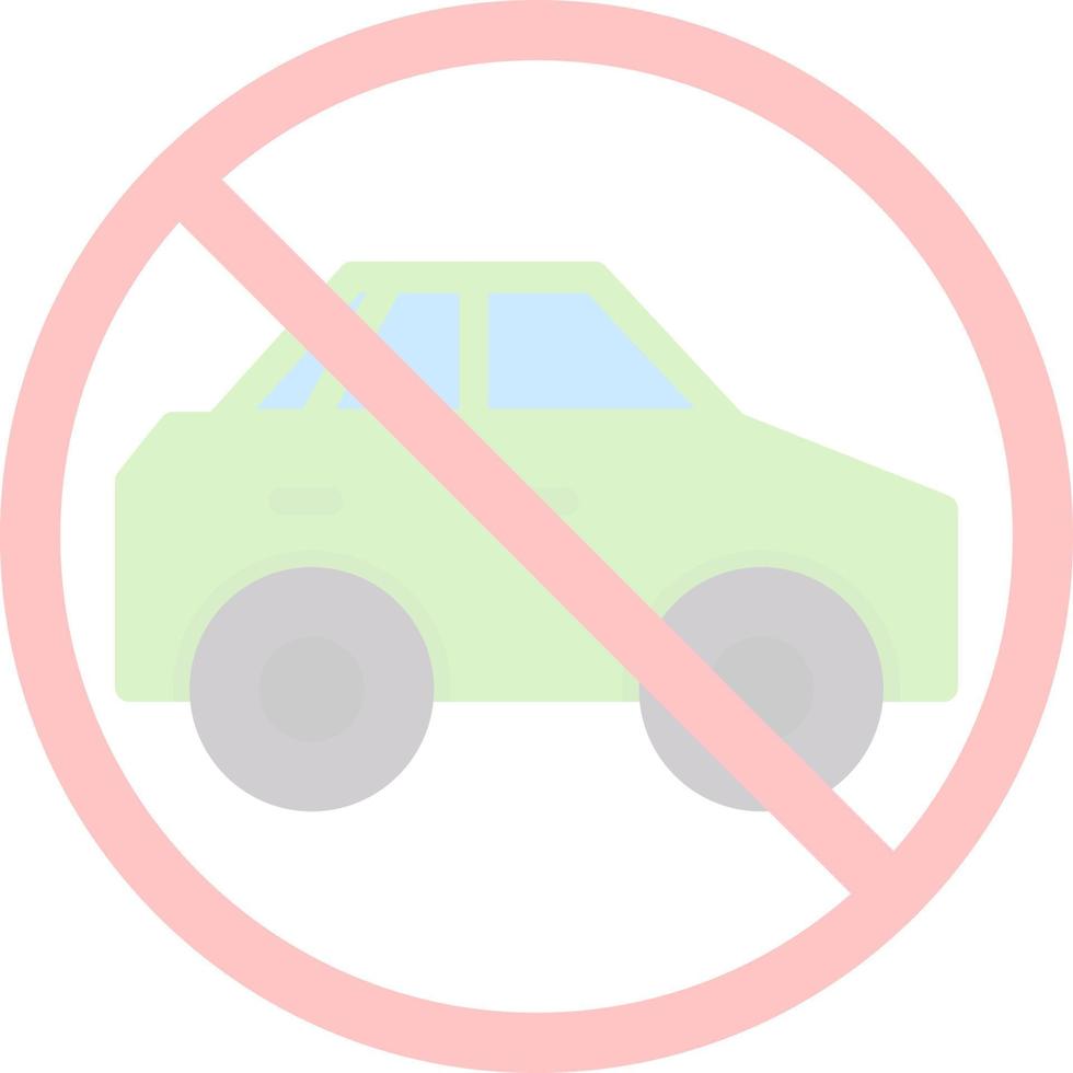 No Travelling Vector Icon Design