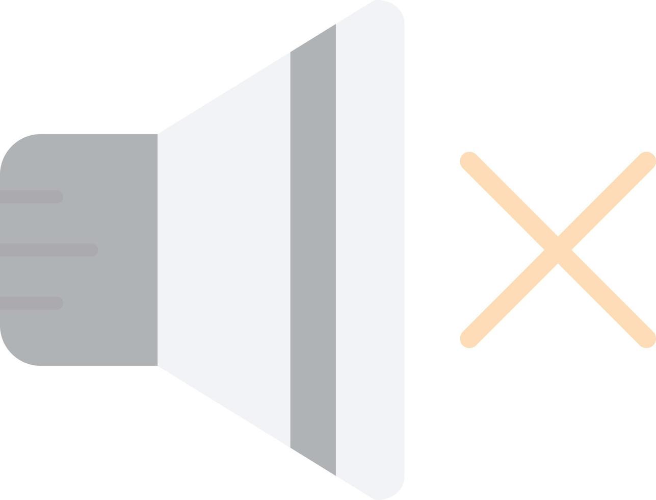 Mute Vector Icon Design