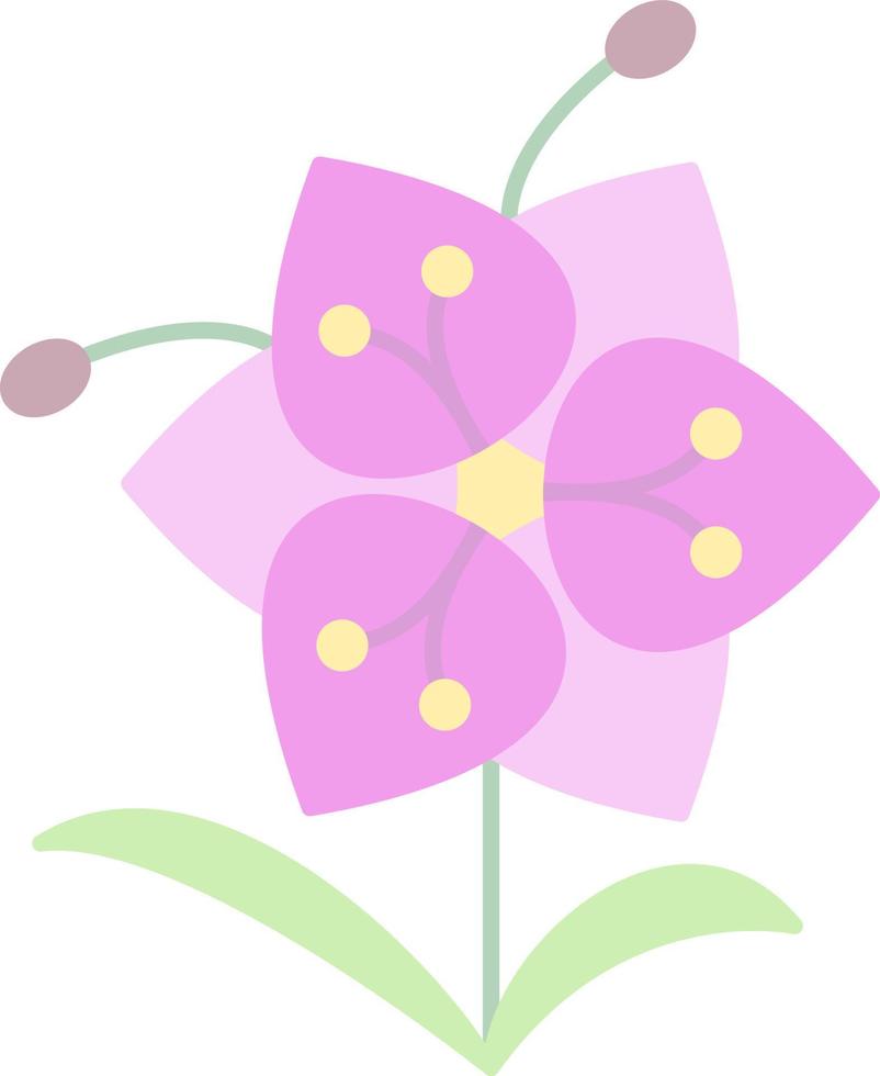 Orchid Vector Icon Design