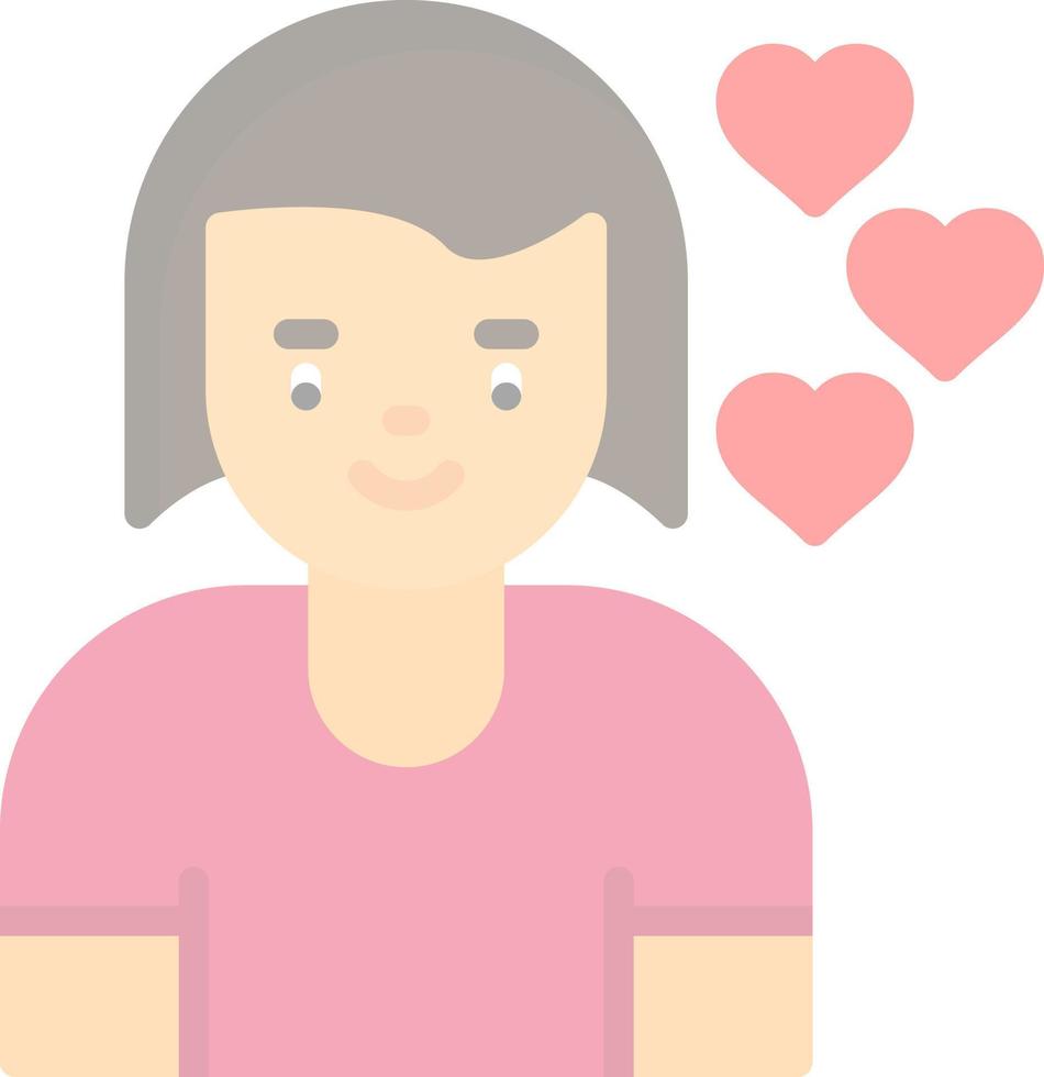 Girlfriend Vector Icon Design