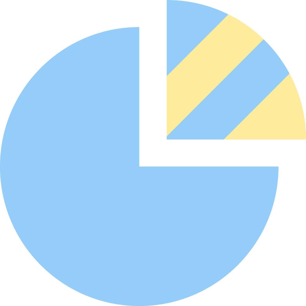 Pie Chart Vector Icon Design