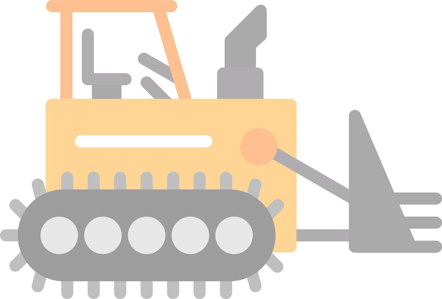 Bulldozer Vector Icon Design