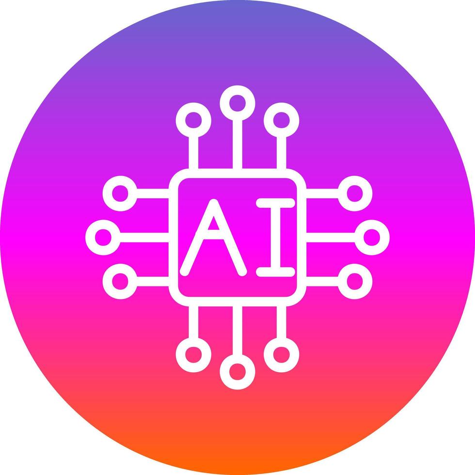 Artifical Intelligence Vector Icon Design