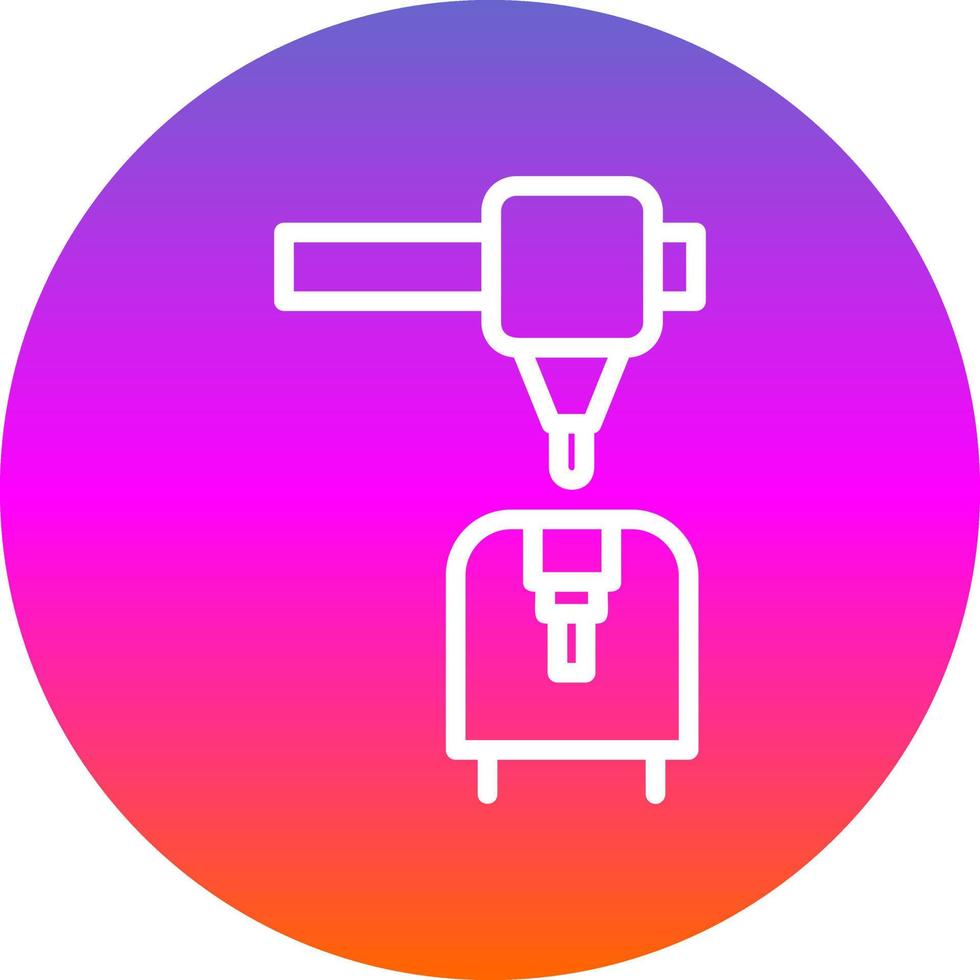 3d Printer Vector Icon Design