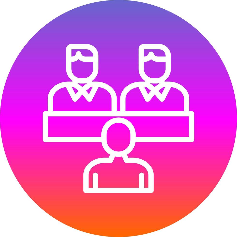 Job Interview Vector Icon Design