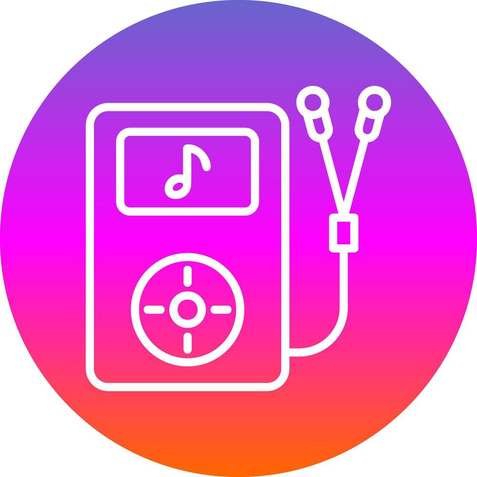 diseño de icono de vector de mp3