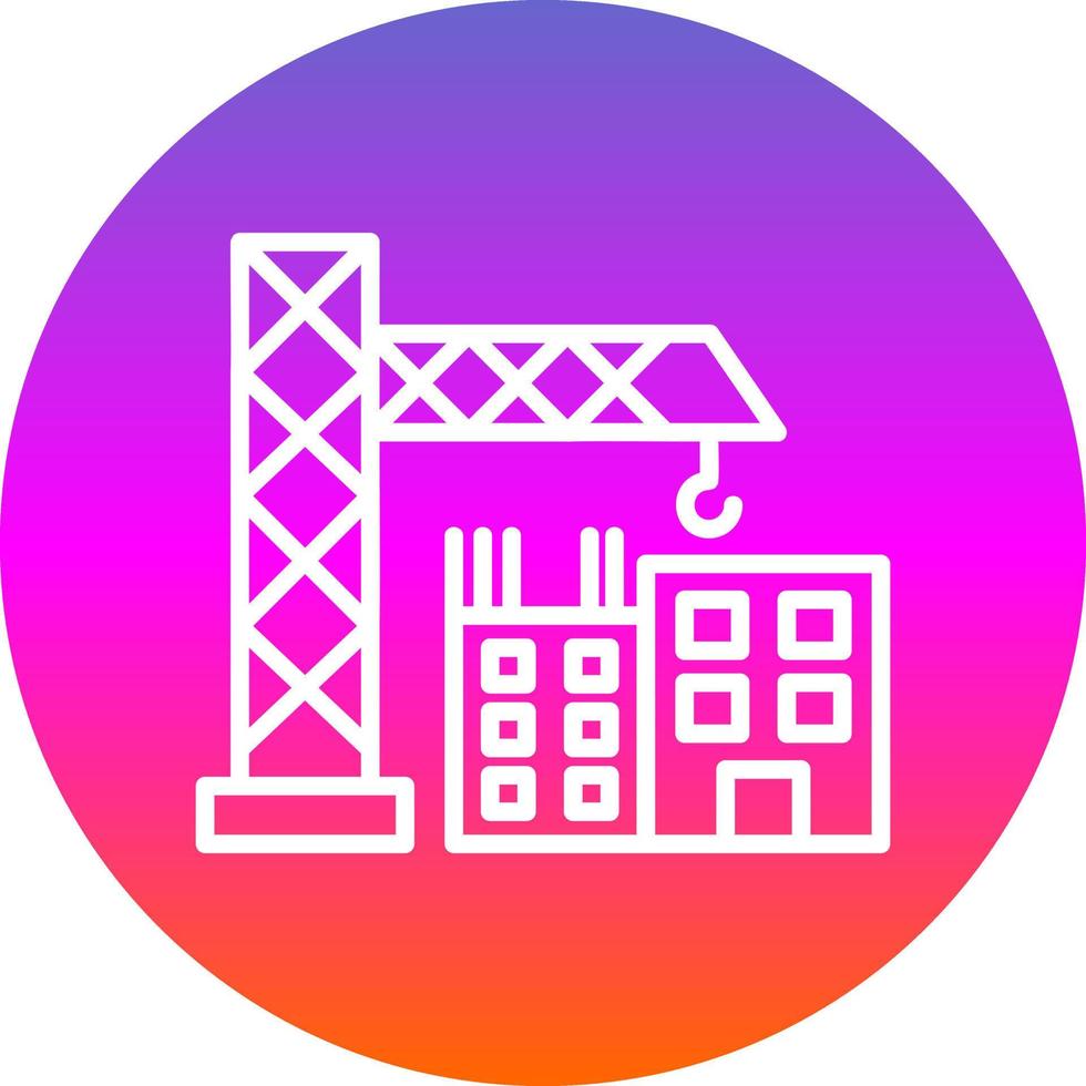 Construction Site Vector Icon Design