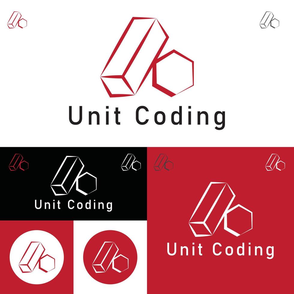 Coder Company Logo.Minimalistic Digital code logo. Programmer icon vector illustration. Software code programmer logo