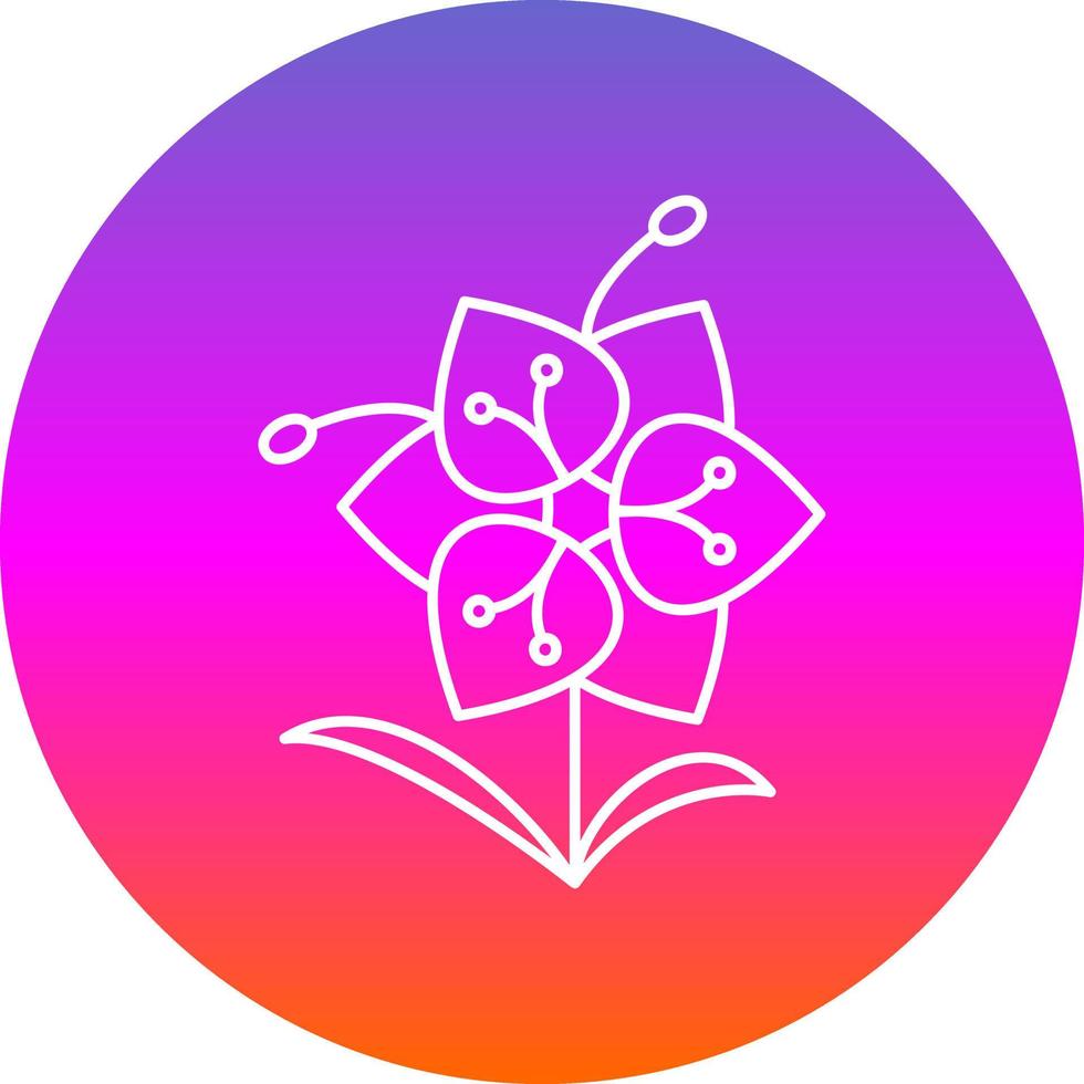 Orchid Vector Icon Design