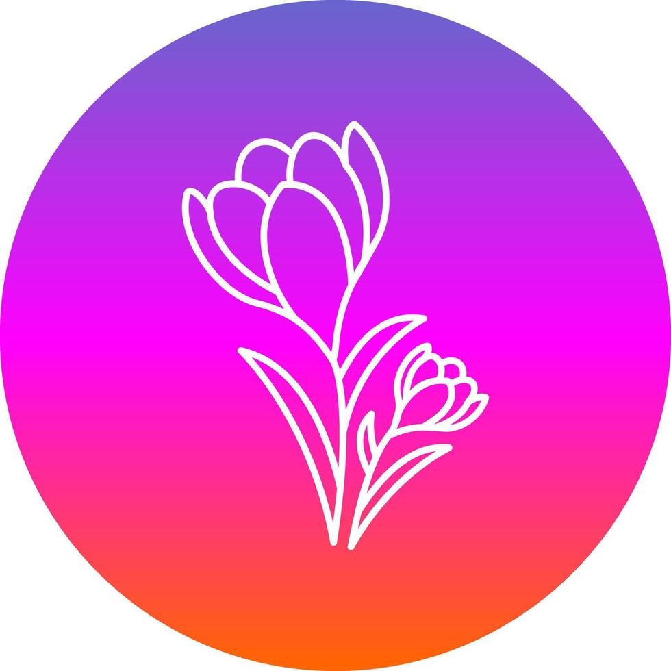 Crocus Vector Icon Design