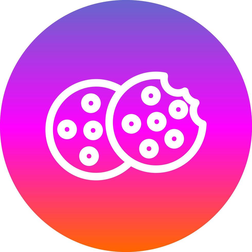 diseño de icono de vector de galletas