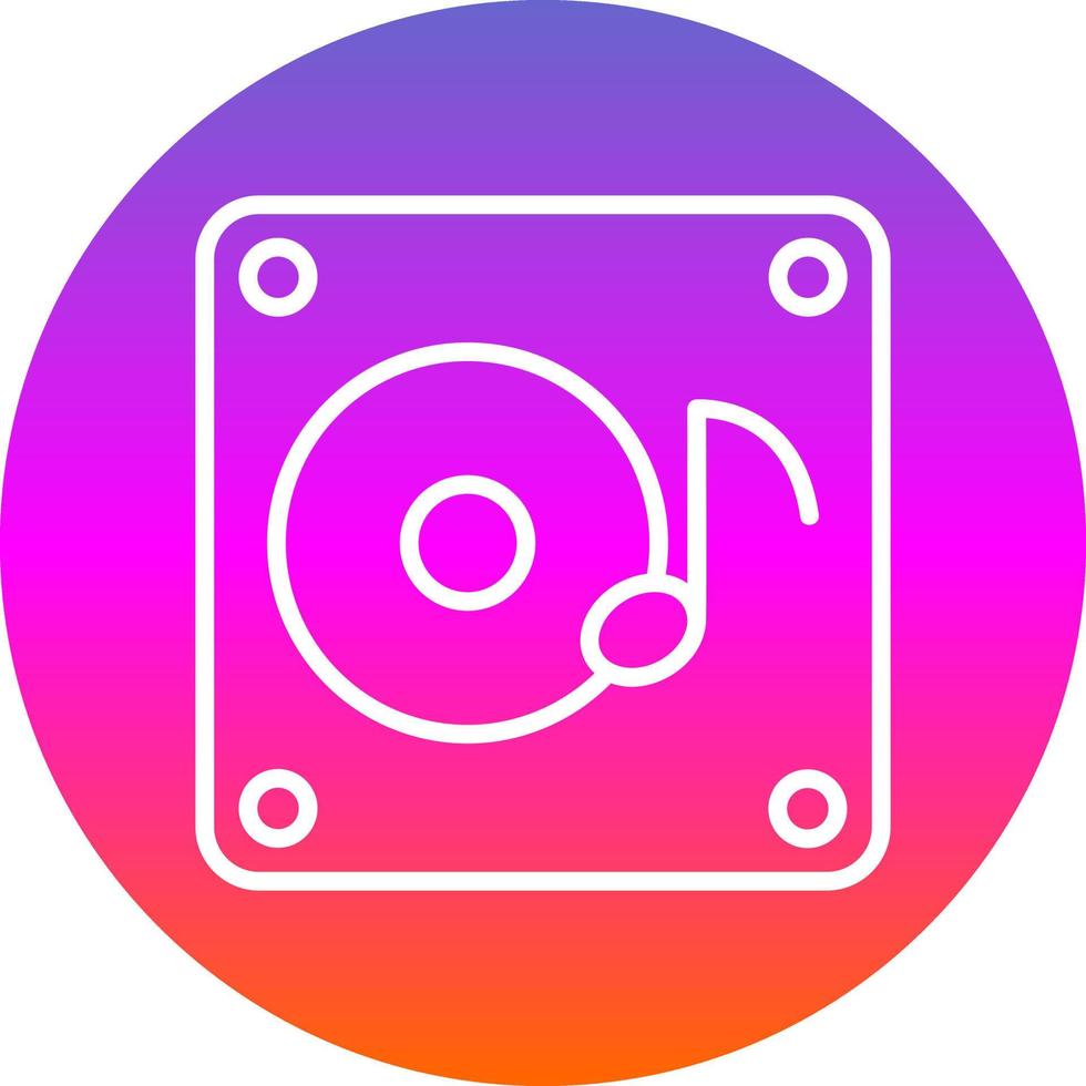 diseño de icono de vector de álbum de música