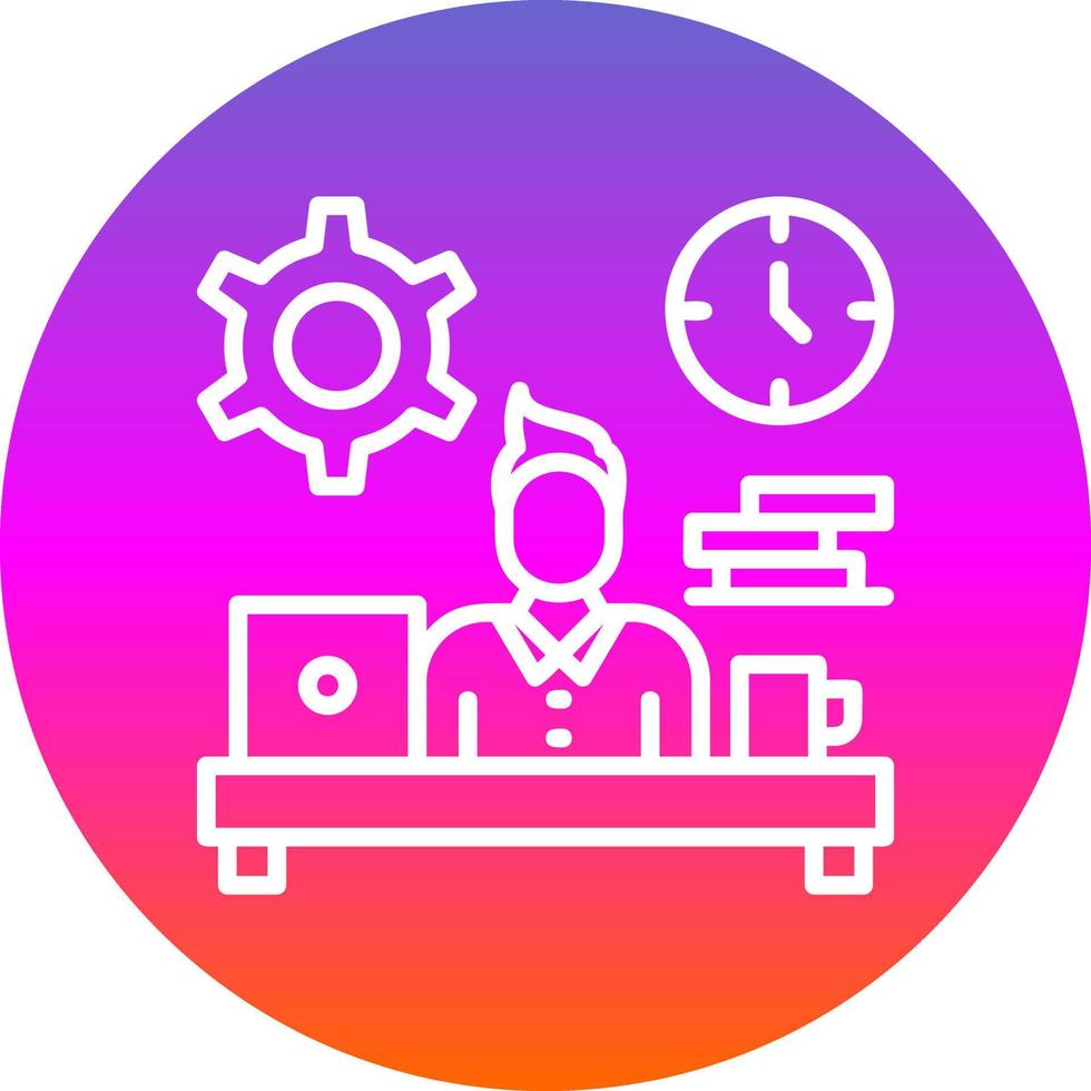 Workaholic Vector Icon Design