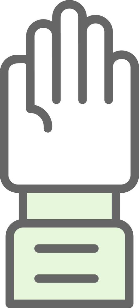Raise Hand Vector Icon Design