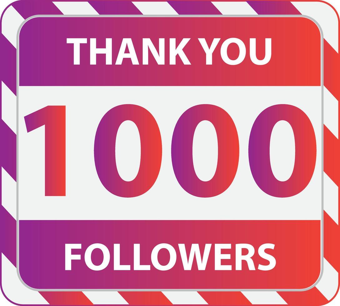 Free Instagram Vector 1000 Follower HD Background