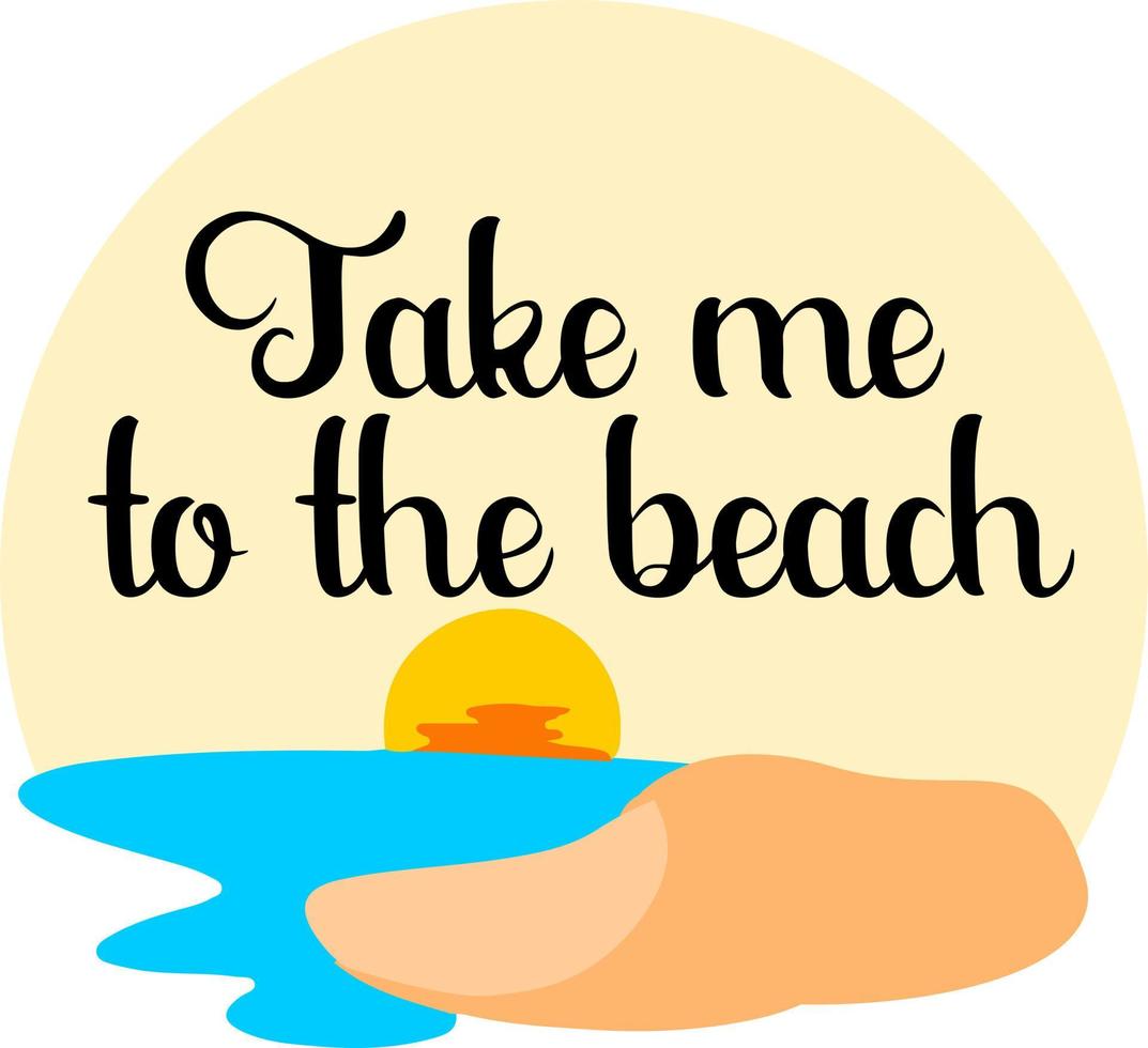 SVG take Me To The Beach Cartoon  Designers vector