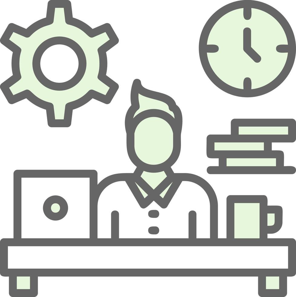 Workaholic Vector Icon Design